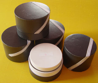 100% Recycled Paper Perfume / Comestics Box Packaging with Round Smooth and Flat Ends