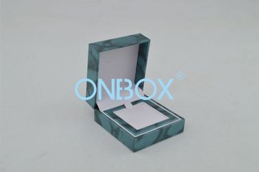 Small leather plastic jewelry retail packaging boxes for female earring or finger ring