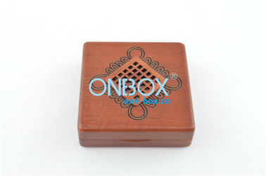 Matt Printed wooden velvet jewelry box for women bangle , solid wood coin collection boxes