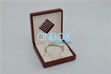 Matt Printed wooden velvet jewelry box for women bangle , solid wood coin collection boxes