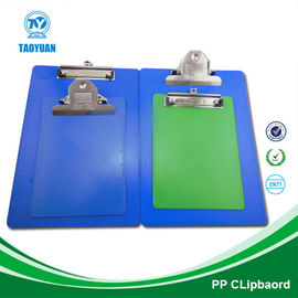 Plastic file folder with fastener