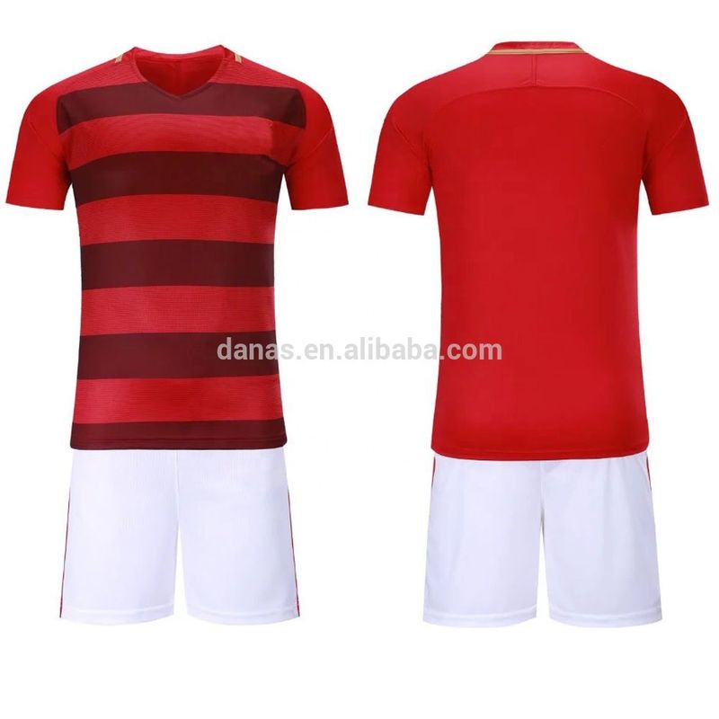 2018 Cheap New Design Sublimation Men and Women Striped Soccer Jersey