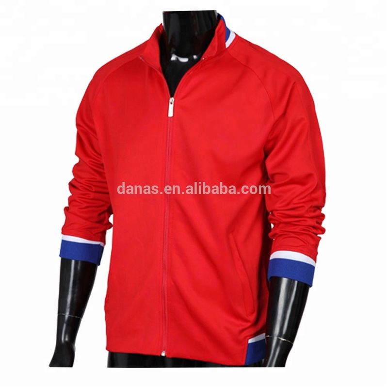 2019 New Model Red Football Jacket Soccer Club Jacket For Training