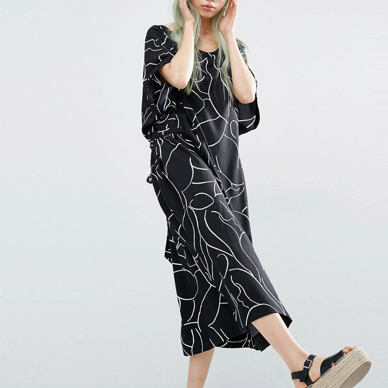 Weekday Kimono Dress With Print Design Ladies Kimono Wholesale