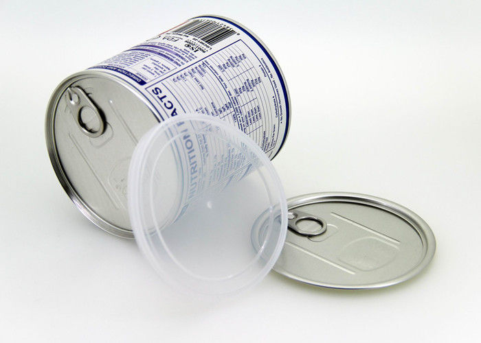 Eco friendly CMYK printing Paper Tube packaging For Coffee / Milk Powder , Tin flat end