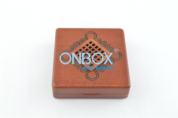 Matt Printed wooden velvet jewelry box for women bangle , solid wood coin collection boxes