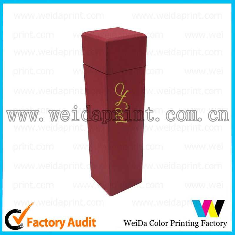 Long And Narrow Cardboard Paper Packaging Box with Custom Gold Logo Printing