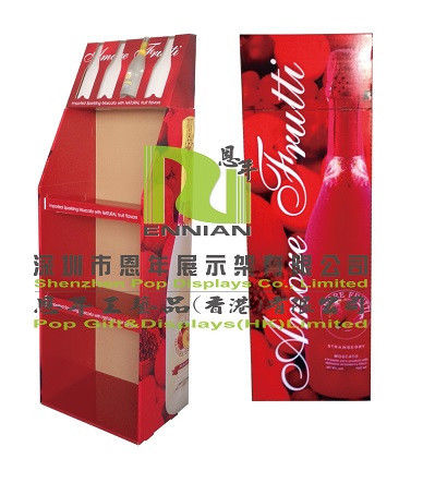 Wine Cardboard Floor Displays And Pop Point Of Purchase Displays