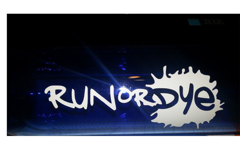 Promotional PVC / PET / PP / vinyl logo decal for motor decoration